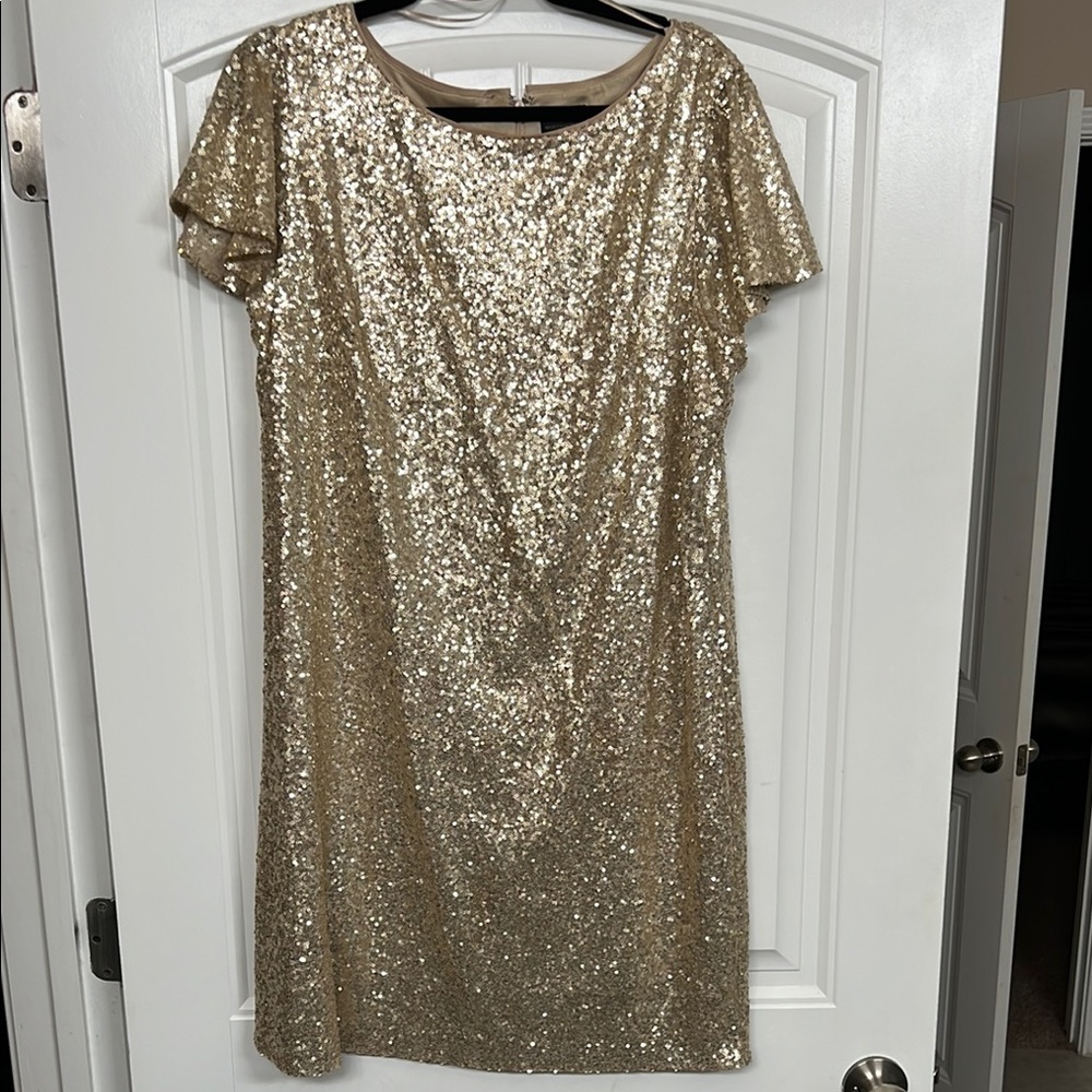Gold Sequin Dress